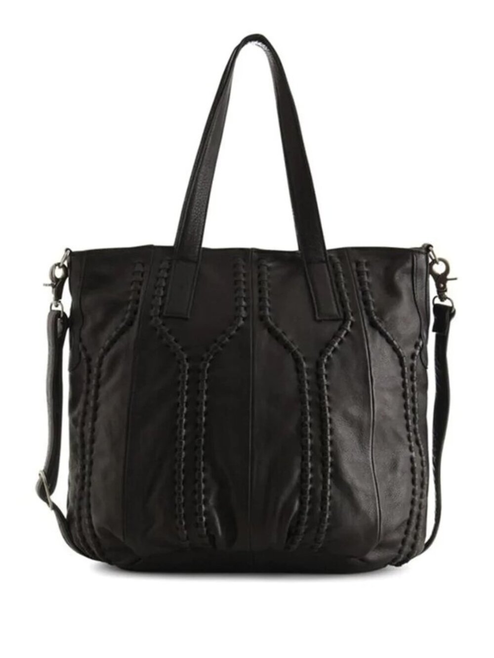 Day and Mood Levie Tote 100% Leather Black